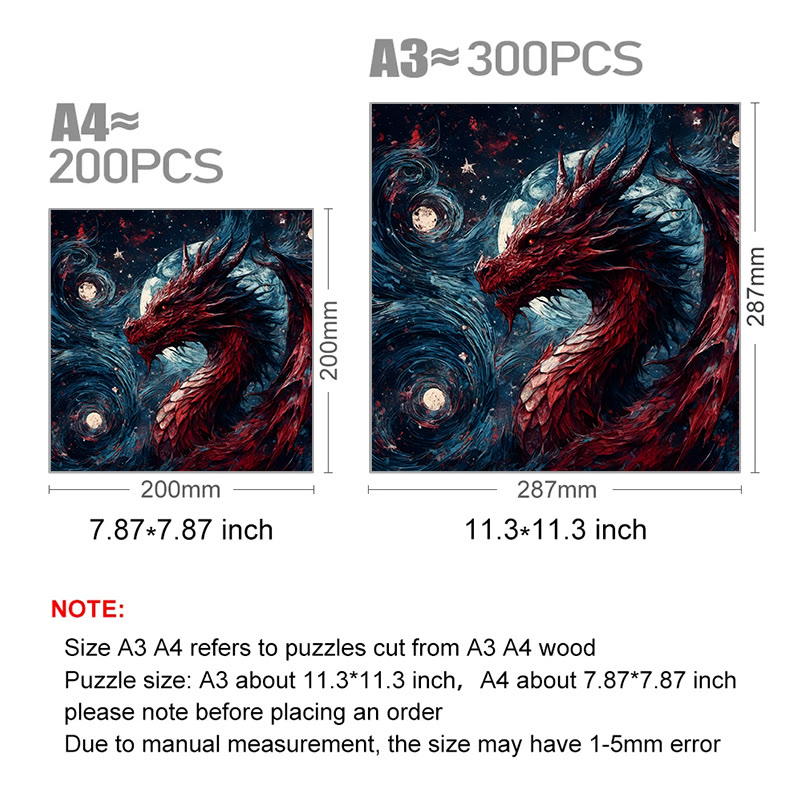 Dragon Legend - Wooden Jigsaw Puzzle