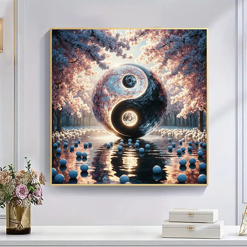 Sun and Moon TidesYin and Yang - Wooden Jigsaw Puzzle