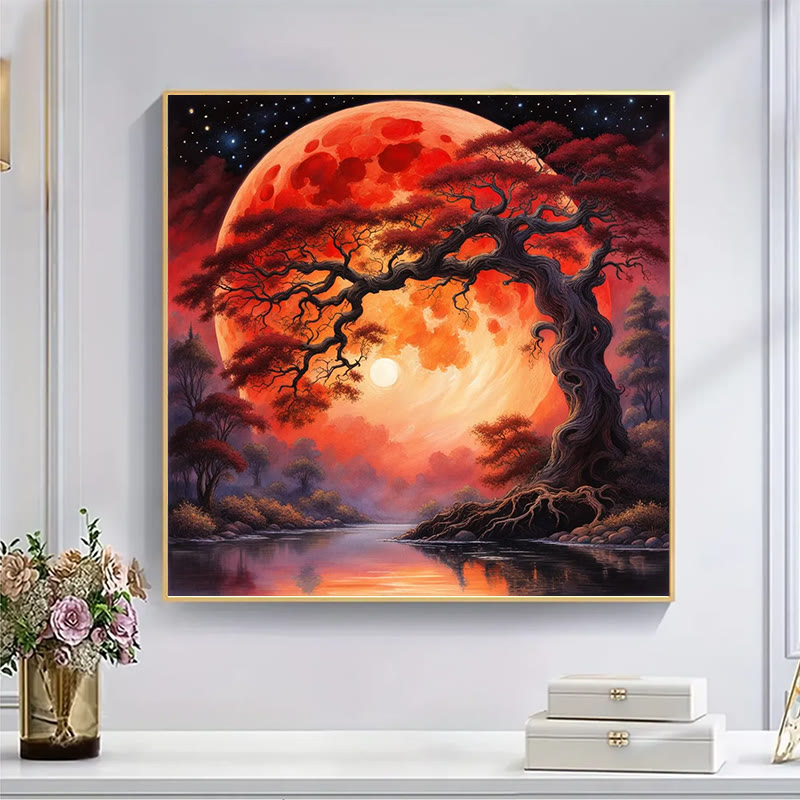 Red Night - Wooden Jigsaw Puzzle