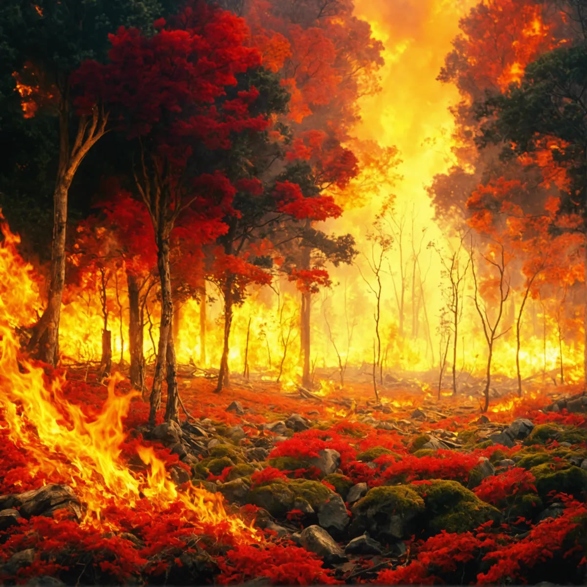Forest Fire - Wooden Jigsaw Puzzle