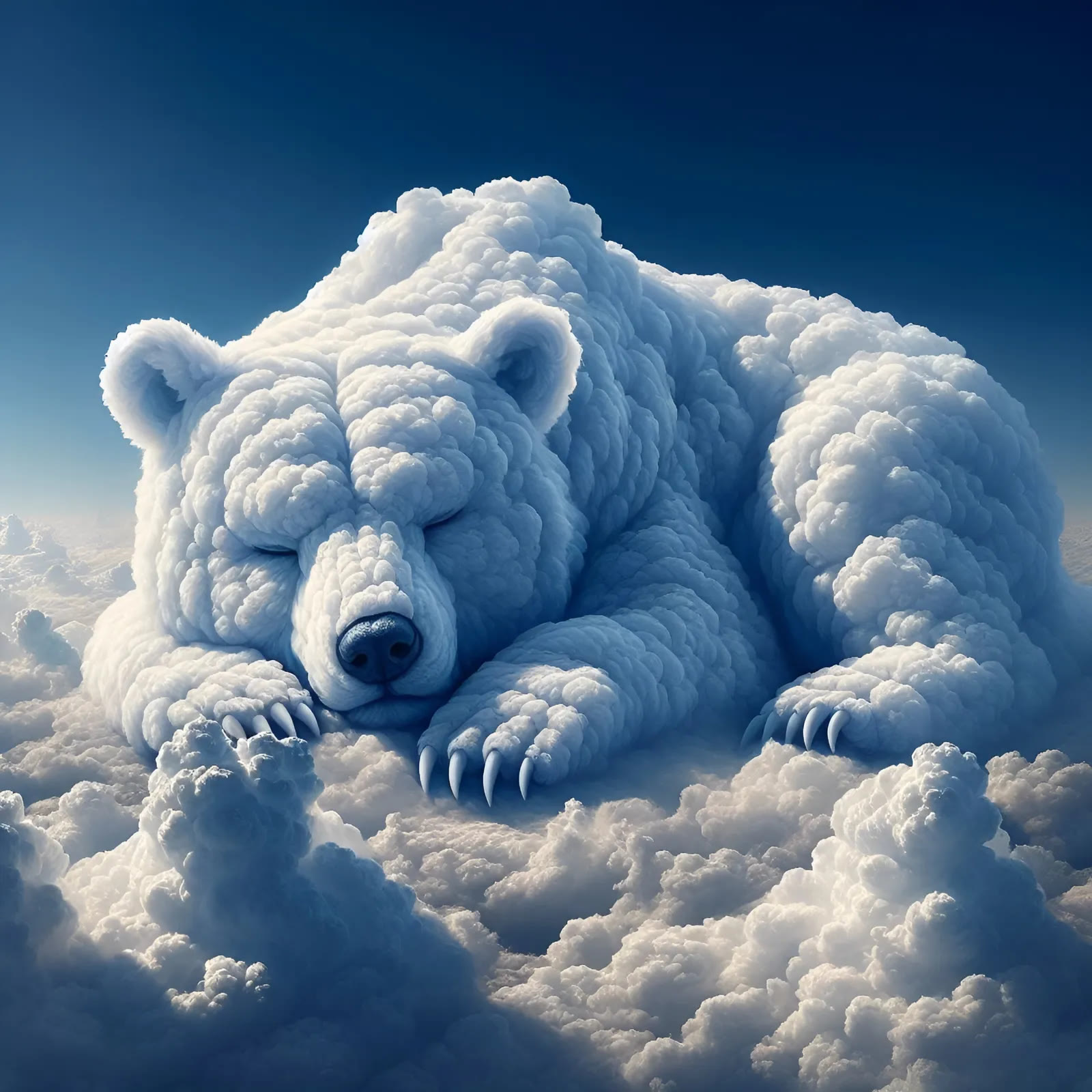 Sleeping Bear of Cloud - Wooden Jigsaw Puzzle