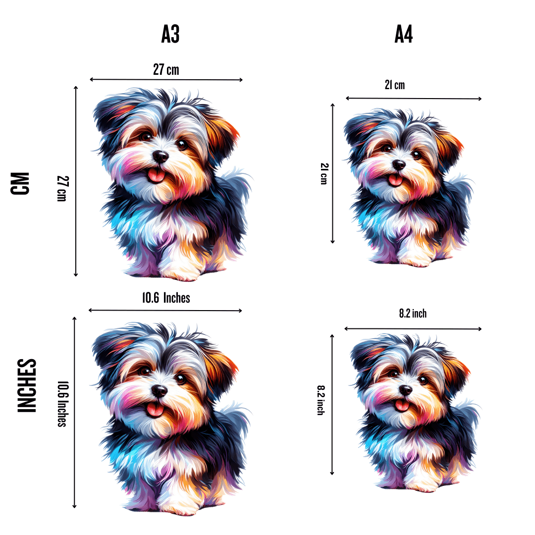Morkie Dog - Wooden Jigsaw Puzzle