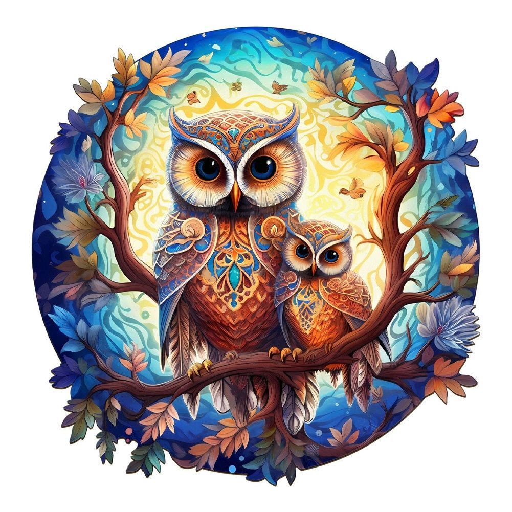 Beautiful Owl - Wooden Jigsaw Puzzle