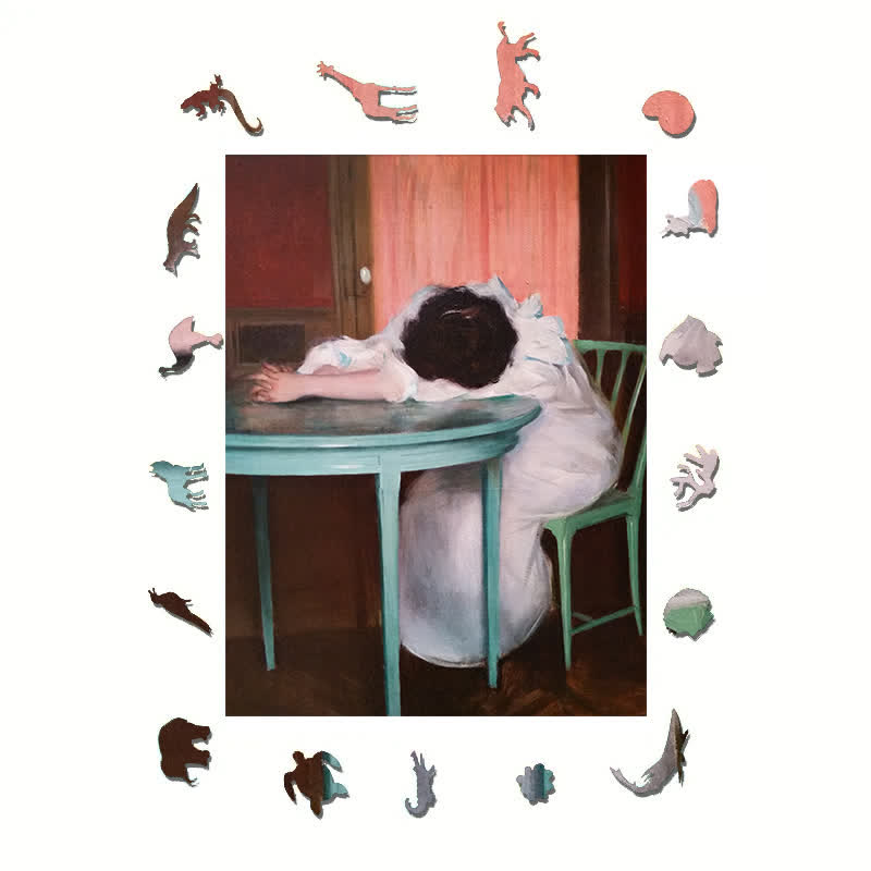 Tired - Wooden Jigsaw Puzzle