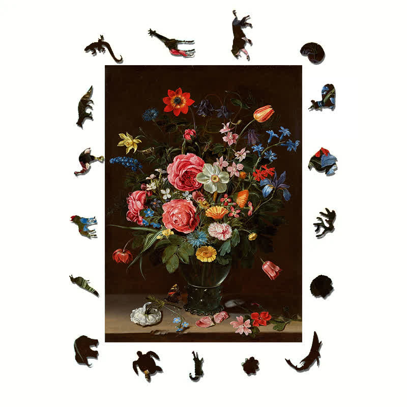 Vase of Flowers - Wooden Jigsaw Puzzle