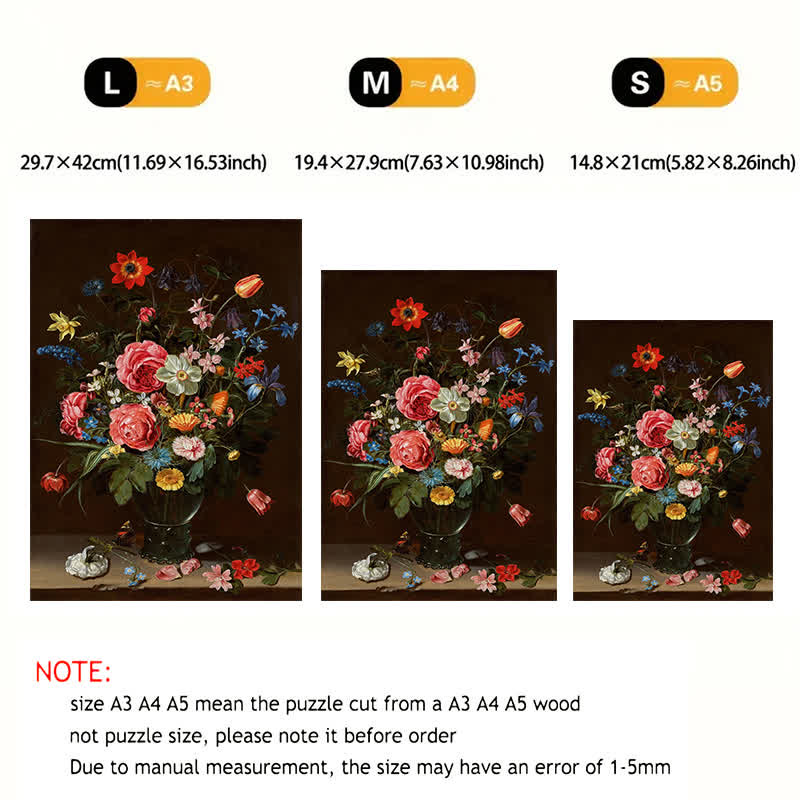 Vase of Flowers - Wooden Jigsaw Puzzle