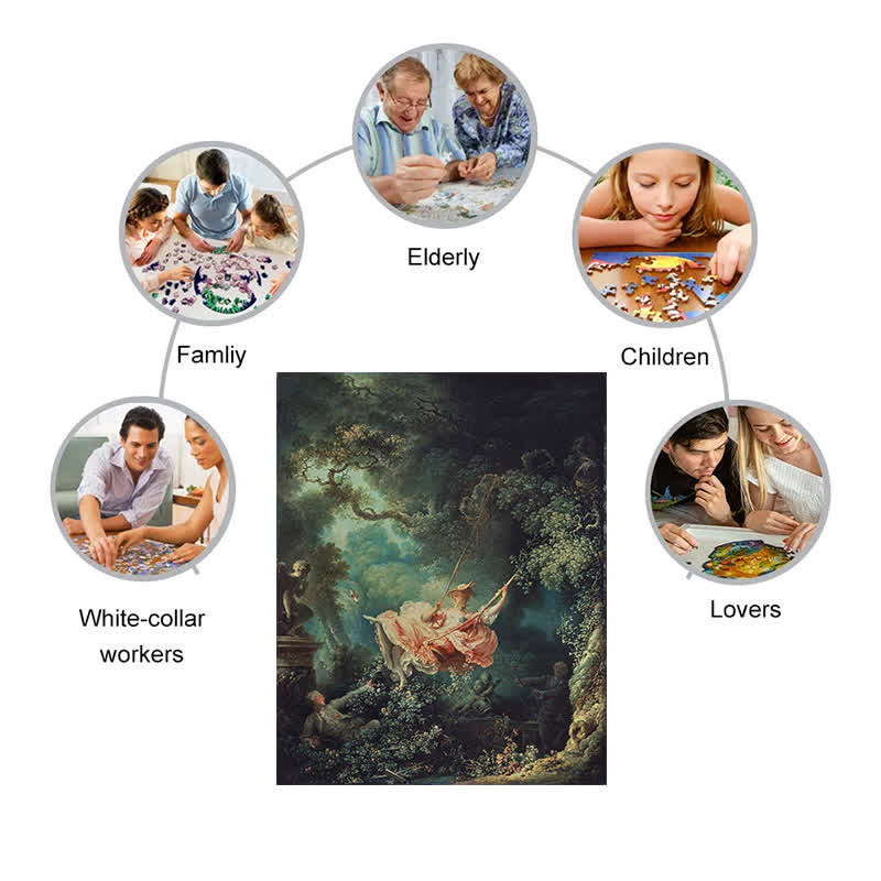 The Swing - Wooden Jigsaw Puzzle