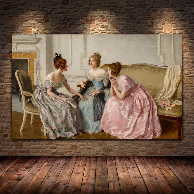 A Day's Gossip - Wooden Jigsaw Puzzle