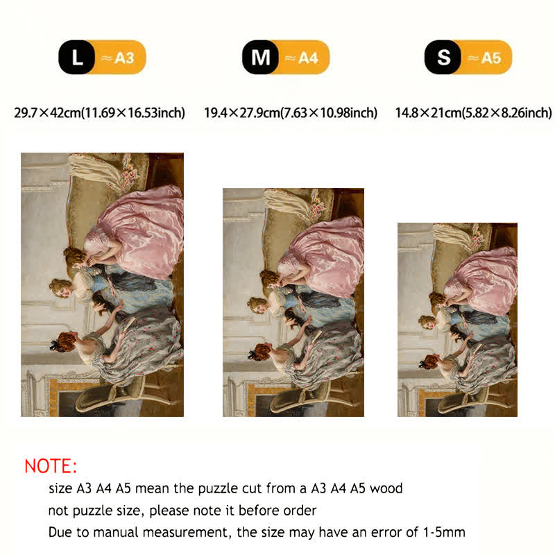 A Day's Gossip - Wooden Jigsaw Puzzle