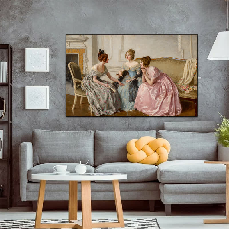 A Day's Gossip - Wooden Jigsaw Puzzle