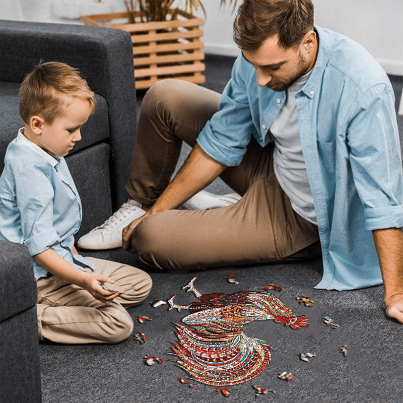 Strong Rooster  - Wooden Jigsaw Puzzle