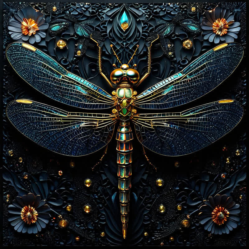 Beautiful Dragonfly - Wooden Jigsaw Puzzle