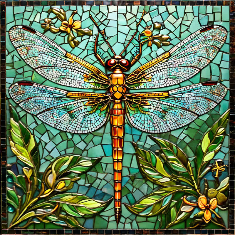 Green Dragonfly - Wooden Jigsaw Puzzle