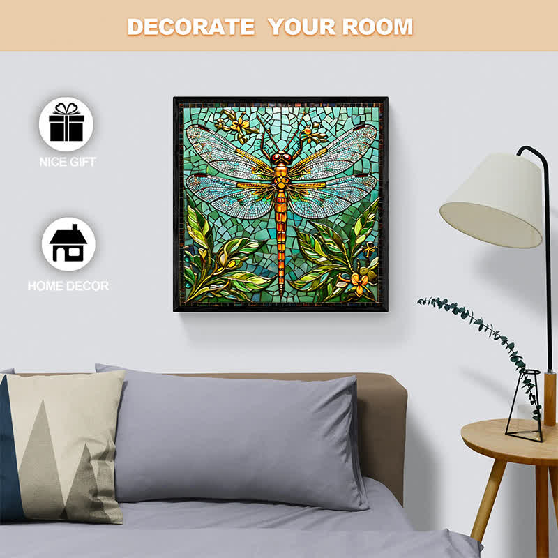 Green Dragonfly - Wooden Jigsaw Puzzle