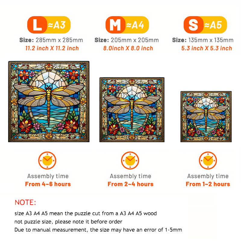 Garden Dragonfly -2 Wooden Jigsaw Puzzle