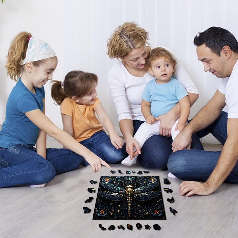 Beautiful Dragonfly - Wooden Jigsaw Puzzle