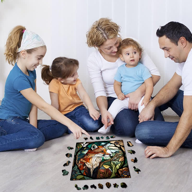 Lonely Fox - Wooden Jigsaw Puzzle