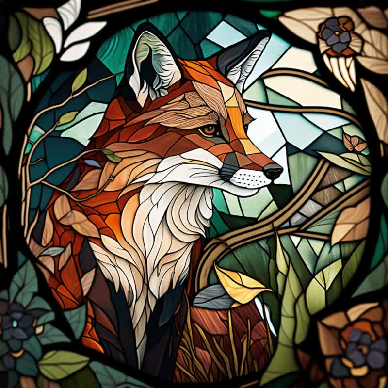 Lonely Fox - Wooden Jigsaw Puzzle
