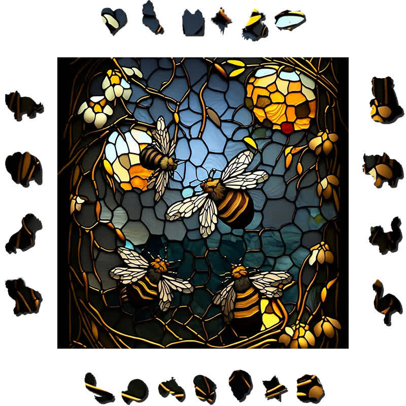 Honey Bee - Wooden Jigsaw Puzzle