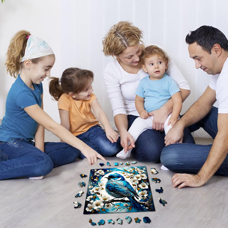 Fantasy Spring Bird - Wooden Jigsaw Puzzle