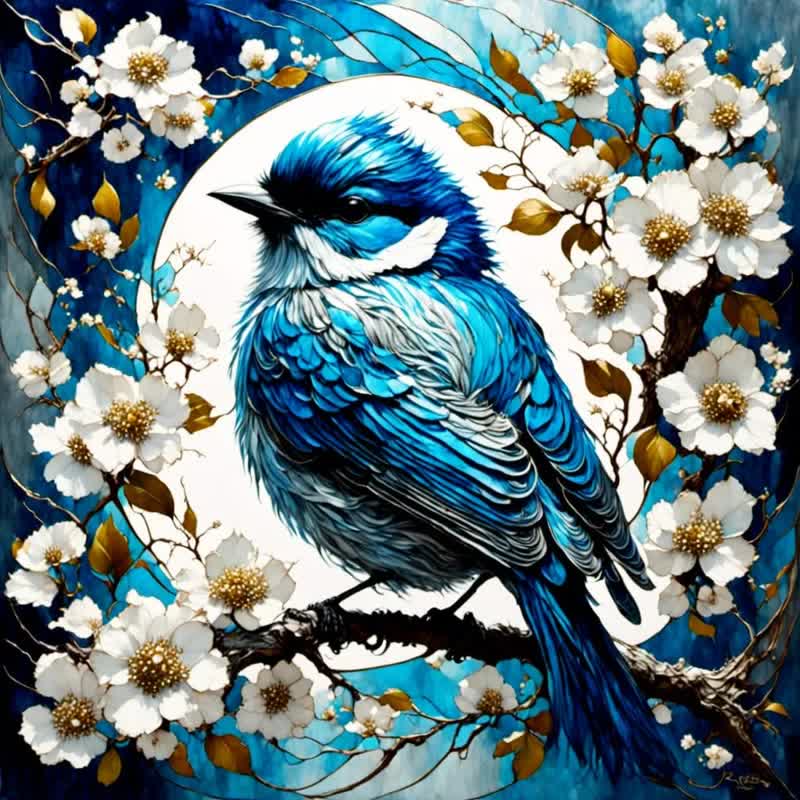 Fantasy Spring Bird - Wooden Jigsaw Puzzle