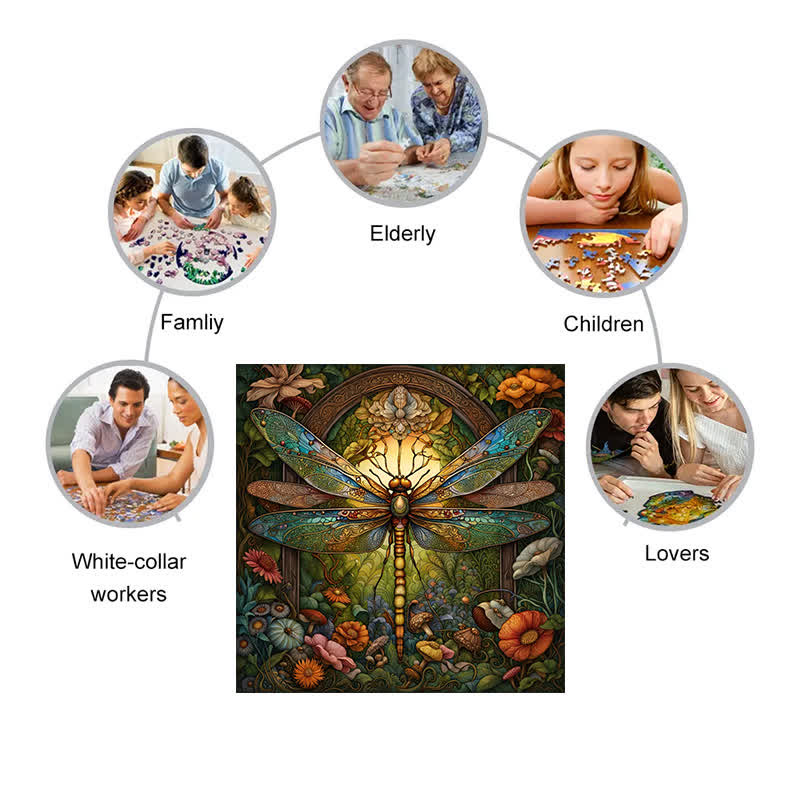 Celtic Dragonfly - Wooden Jigsaw Puzzle