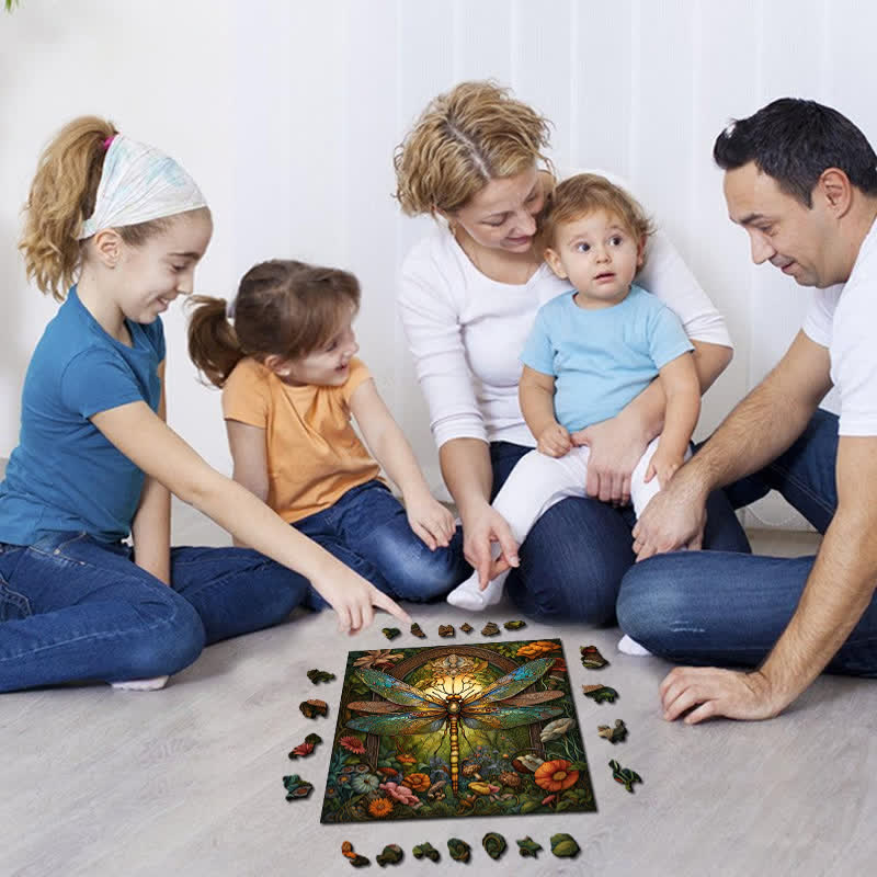 Celtic Dragonfly - Wooden Jigsaw Puzzle