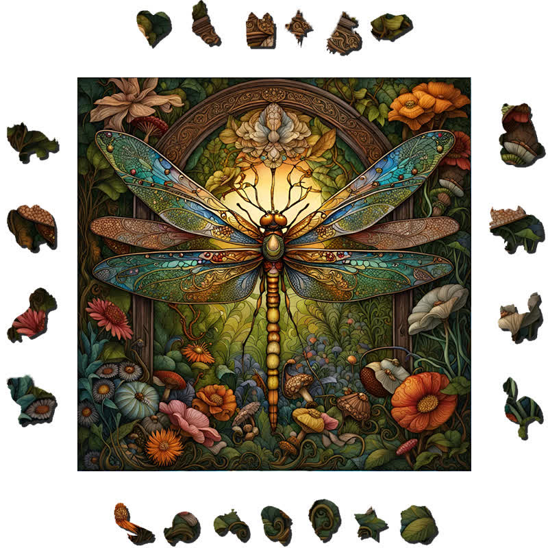 Celtic Dragonfly - Wooden Jigsaw Puzzle