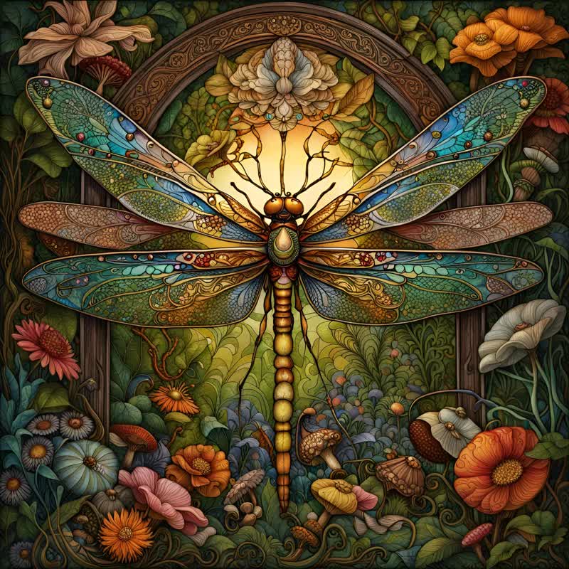Celtic Dragonfly - Wooden Jigsaw Puzzle