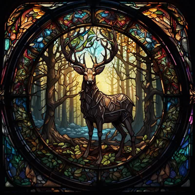 Deer Lost In The Forest- Wooden Jigsaw Puzzle