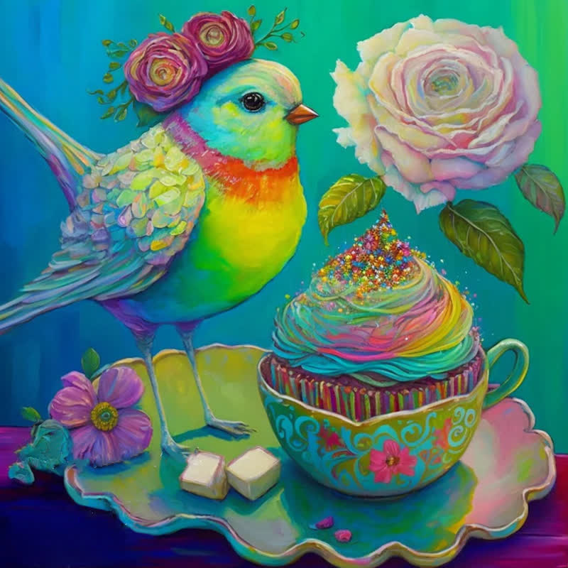 Bird's Tea Party - Wooden Jigsaw Puzzle