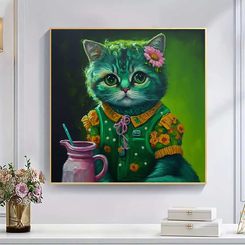 Milk Cat - Wooden Jigsaw Puzzle