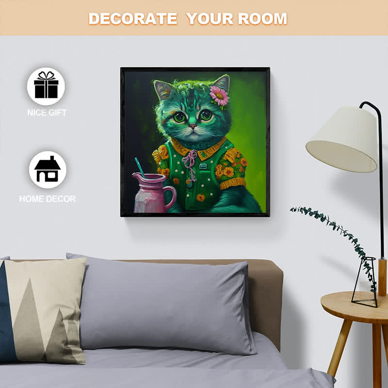 Milk Cat - Wooden Jigsaw Puzzle