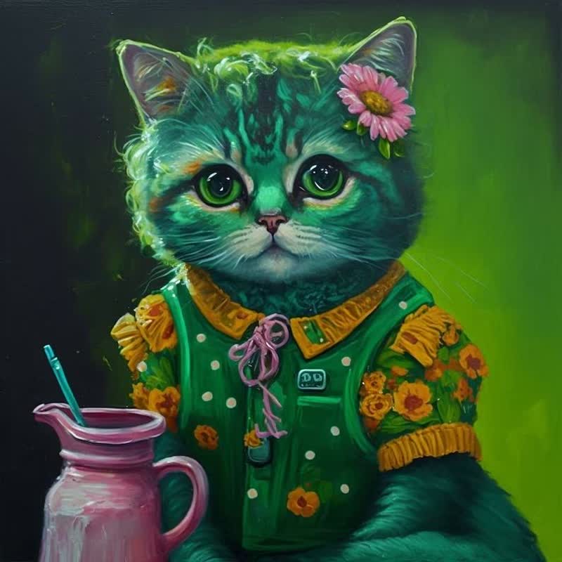 Milk Cat - Wooden Jigsaw Puzzle