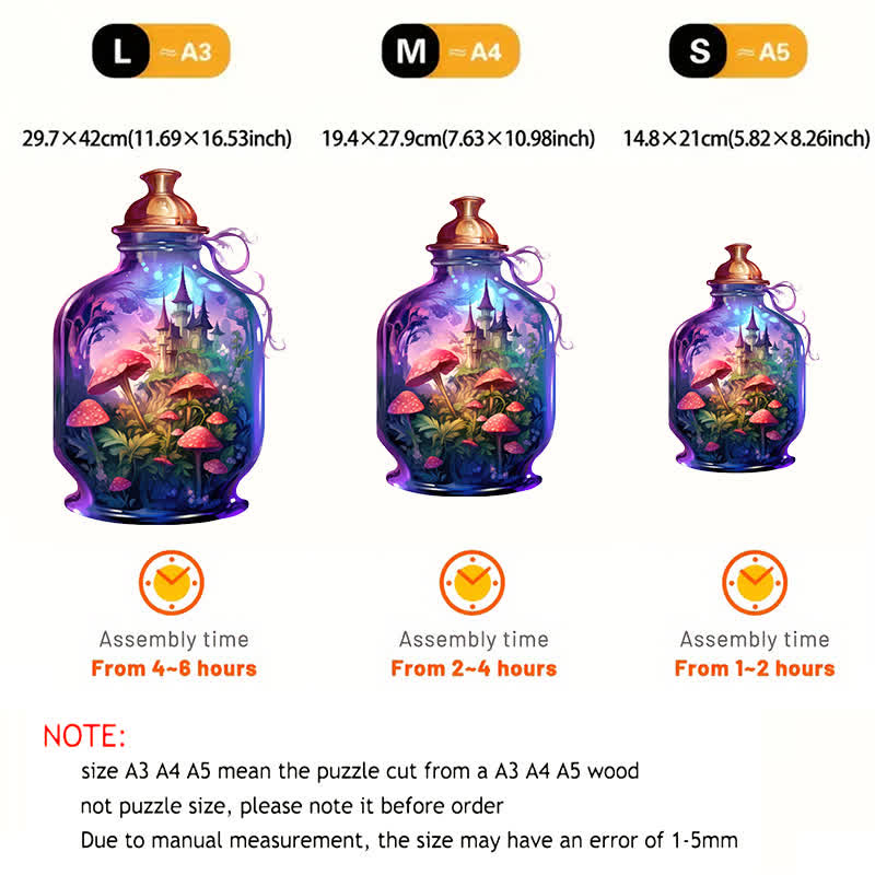 Magic Bottle - Wooden Jigsaw Puzzle