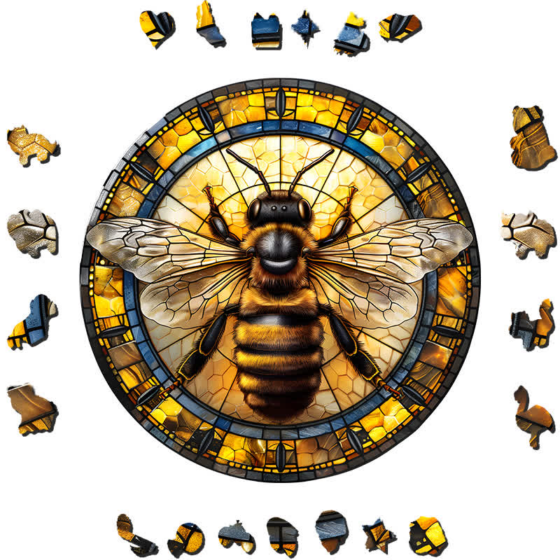 Honeycomb Bee - Wooden Jigsaw Puzzle