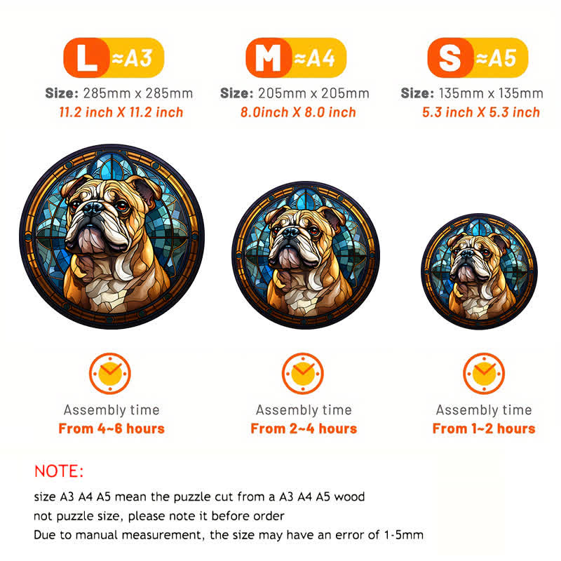 Bulldog - Wooden Jigsaw Puzzle