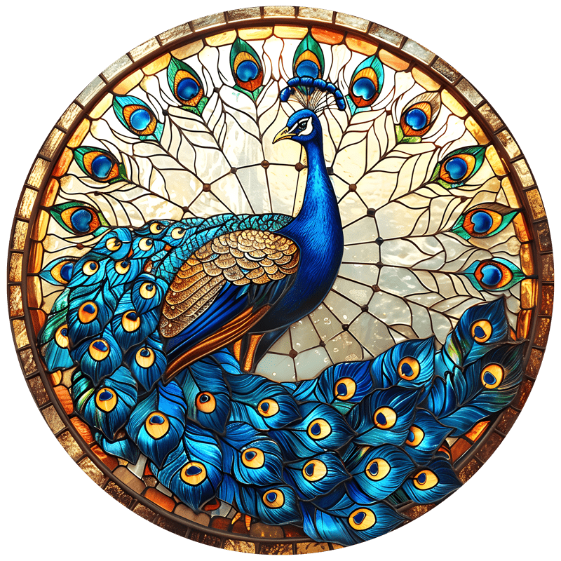 Rustic Peacock  - Wooden Jigsaw Puzzle