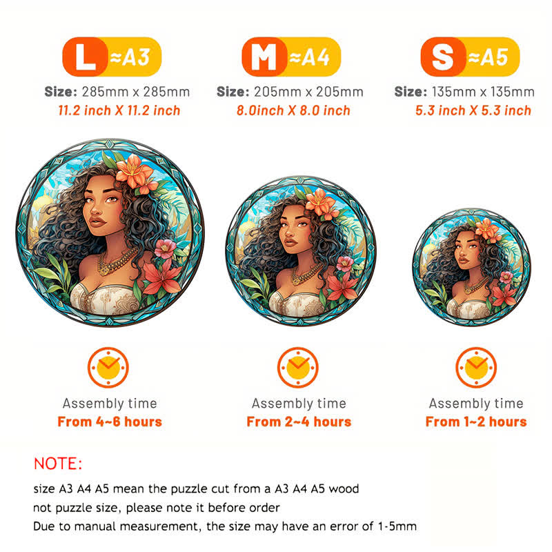 Moana Princess - Wooden Jigsaw Puzzle