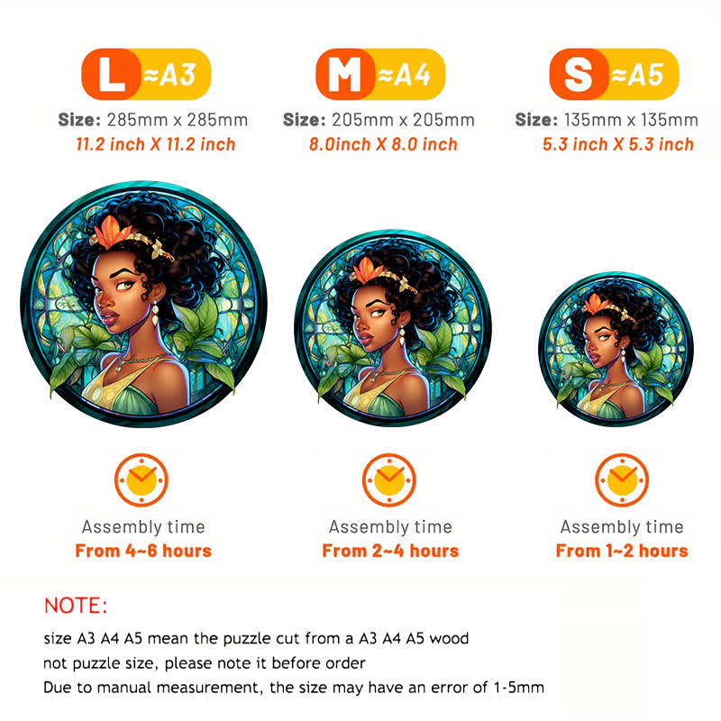 Tiana Princess - Wooden Jigsaw Puzzle