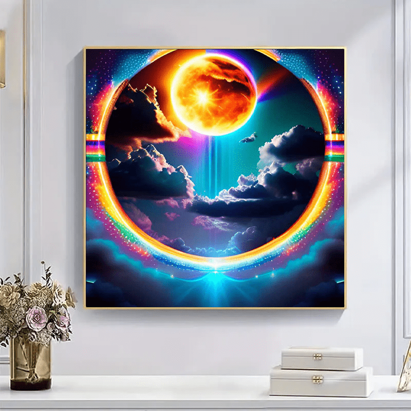 A Rainbow portal in the sky - Wooden Jigsaw Puzzle