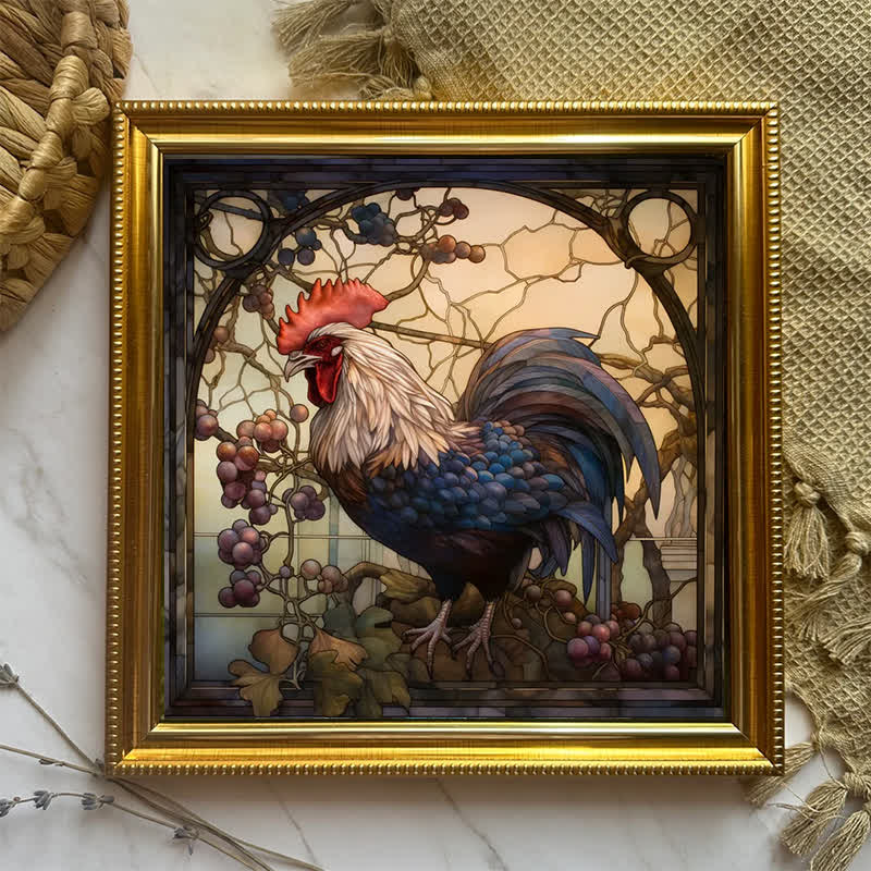 Chicken Rooster - Wooden Jigsaw Puzzle