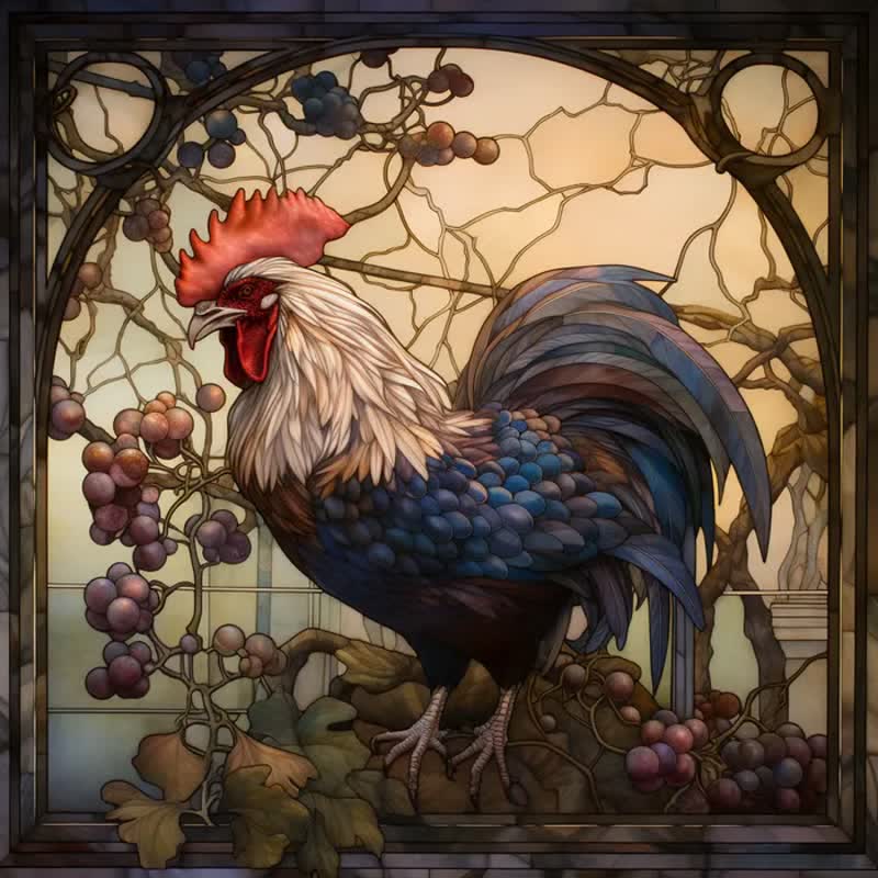 Chicken Rooster - Wooden Jigsaw Puzzle
