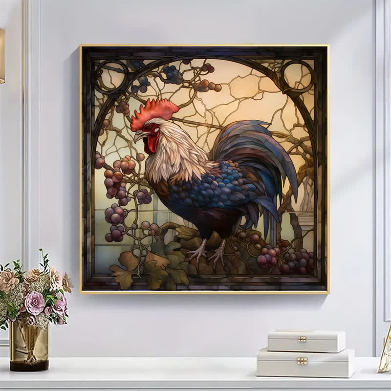 Chicken Rooster - Wooden Jigsaw Puzzle
