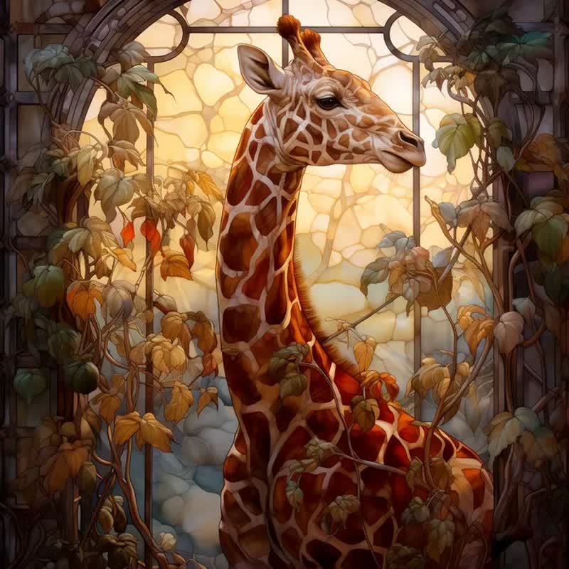 Giraffe Elegant - Wooden Jigsaw Puzzle