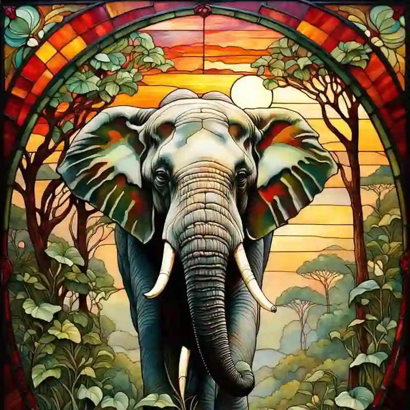 African Elephant 1- Wooden Jigsaw Puzzle