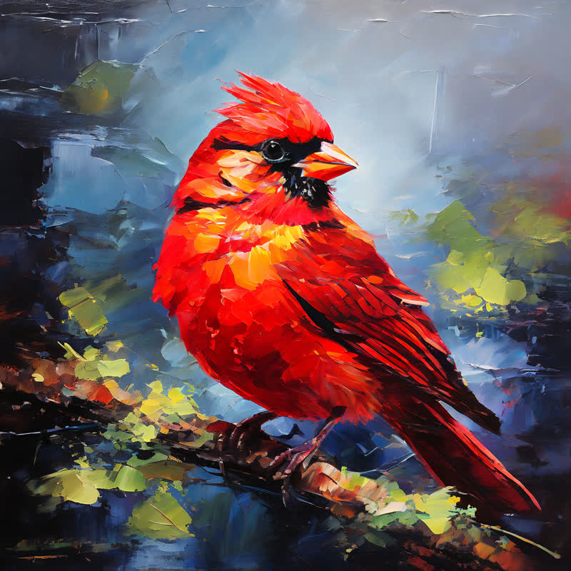 Cardinal on a Birch Branch - Wooden Jigsaw Puzzle