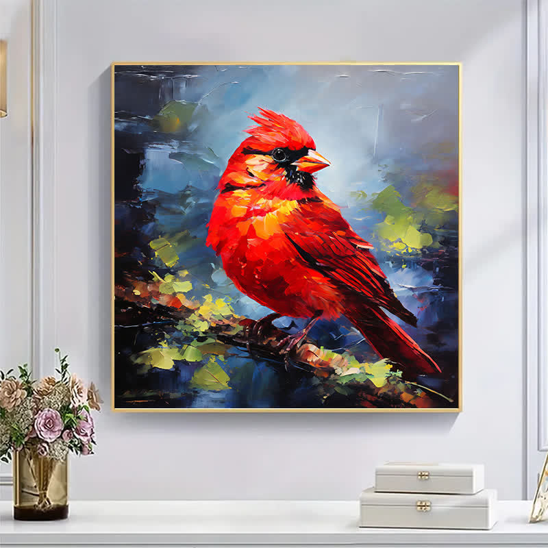 Cardinal on a Birch Branch - Wooden Jigsaw Puzzle