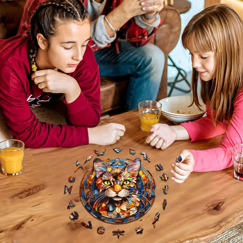 Beautiful Cat -3 Wooden Jigsaw Puzzle