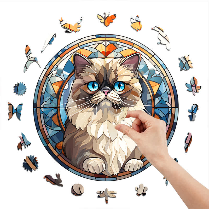 Beautiful Cat -4 Wooden Jigsaw Puzzle